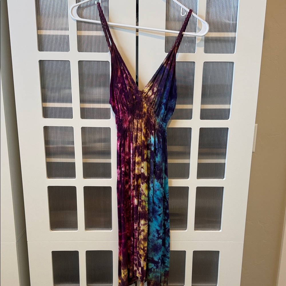 Multicolor Tie-Dye Maxi Dress
